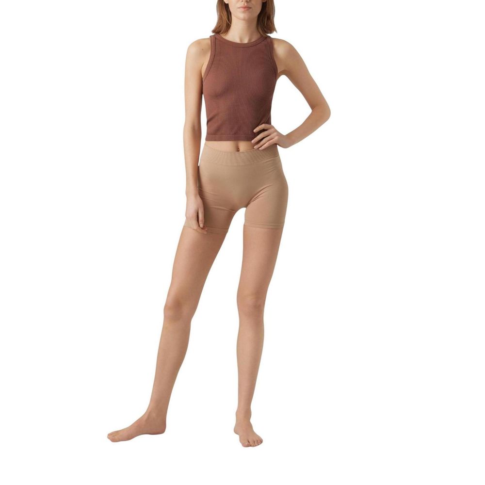 Vero Moda Beige Polyamide Shorts - ClickThatClicks 