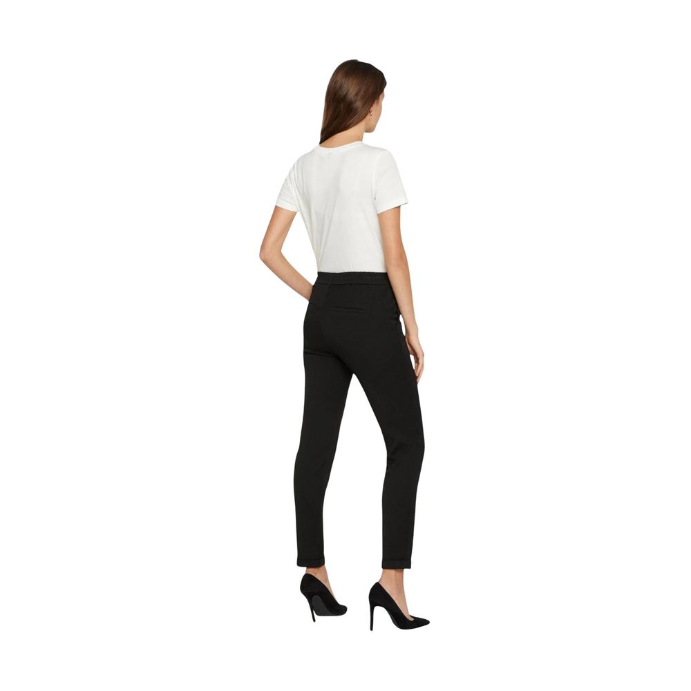 Vero Moda Black Polyester Casual Pants - ClickThatClicks 