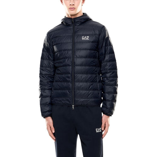 EA7 Emporio Armani Blue Polyamide Shell Jacket - ClickThatClicks 