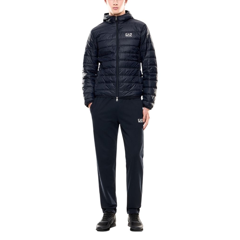 EA7 Emporio Armani Blue Polyamide Shell Jacket - ClickThatClicks 