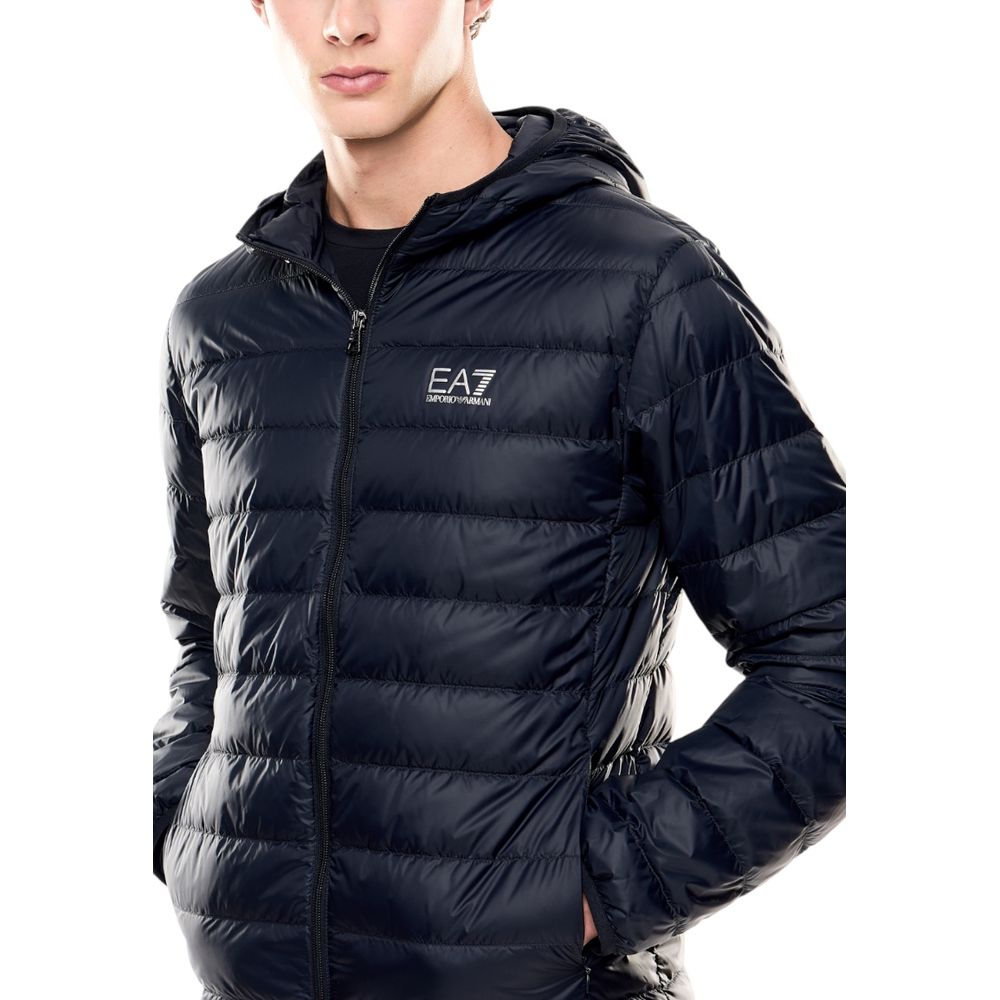 EA7 Emporio Armani Blue Polyamide Shell Jacket - ClickThatClicks 