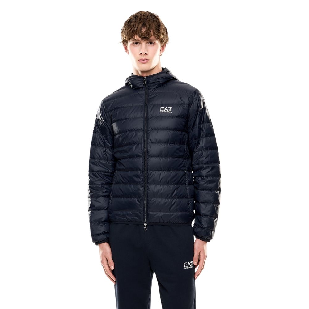 EA7 Emporio Armani Blue Polyamide Shell Jacket - ClickThatClicks 