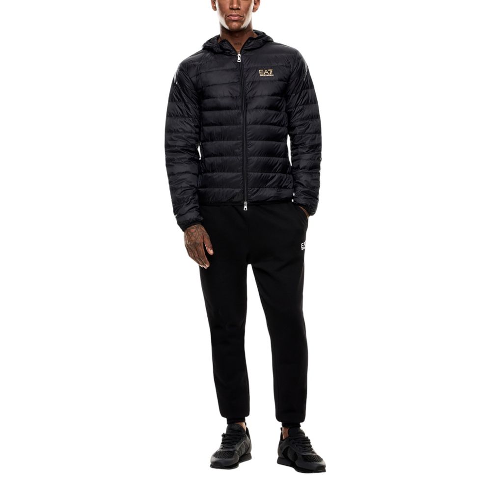 EA7 Emporio Armani Bicolor Polyamide Full-Length Jacket - ClickThatClicks 