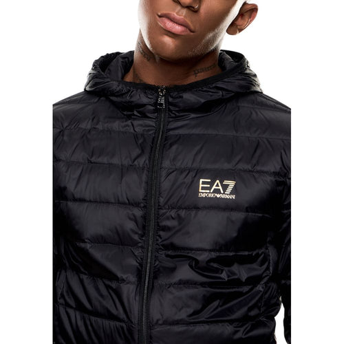EA7 Emporio Armani Bicolor Polyamide Full-Length Jacket - ClickThatClicks 