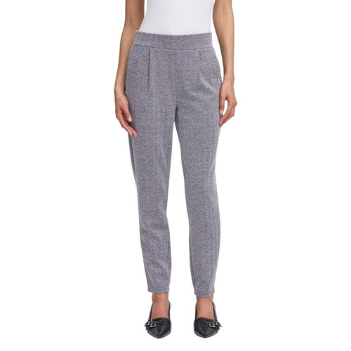 ICHI Blue Polyester Skinny Pants - ClickThatClicks 