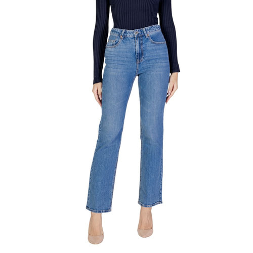 Vero Moda Light Blue Cotton Mom Jeans - ClickThatClicks 