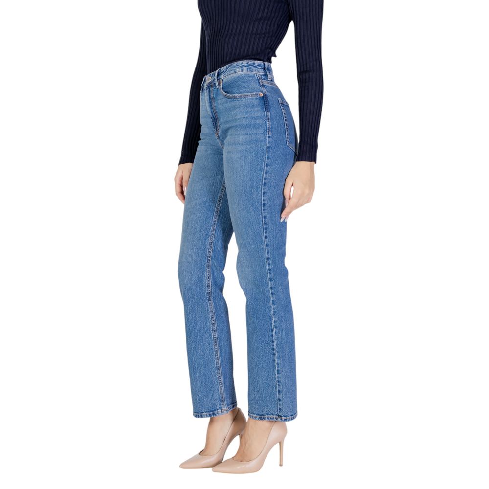 Vero Moda Light Blue Cotton Mom Jeans - ClickThatClicks 
