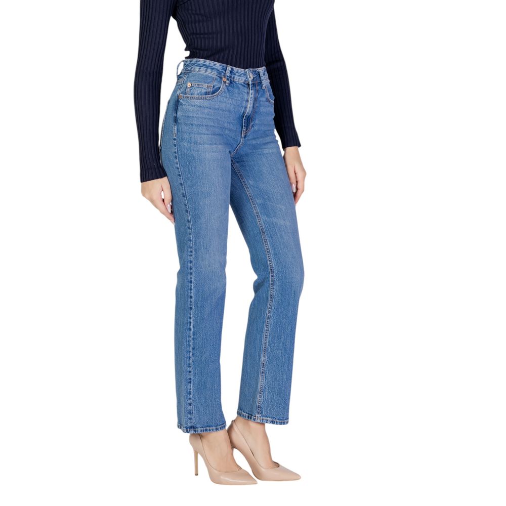 Vero Moda Light Blue Cotton Mom Jeans - ClickThatClicks 