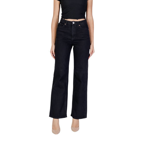Vero Moda Black Cotton Mom Jeans - ClickThatClicks 