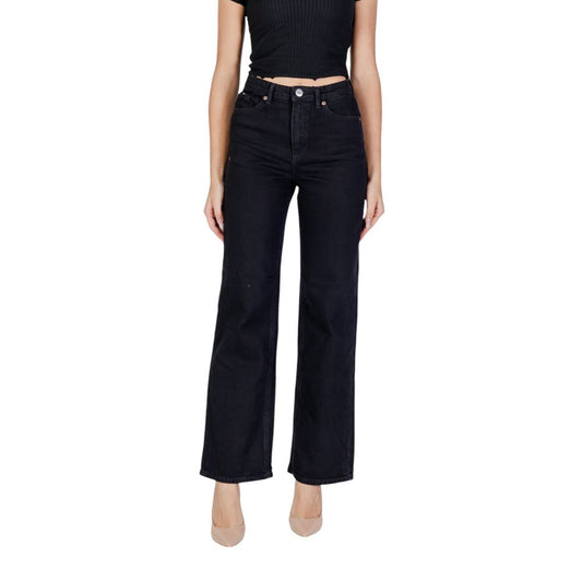 Vero Moda Black Cotton Mom Jeans - ClickThatClicks 