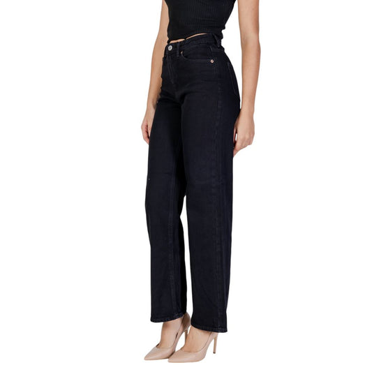 Vero Moda Black Cotton Mom Jeans - ClickThatClicks 