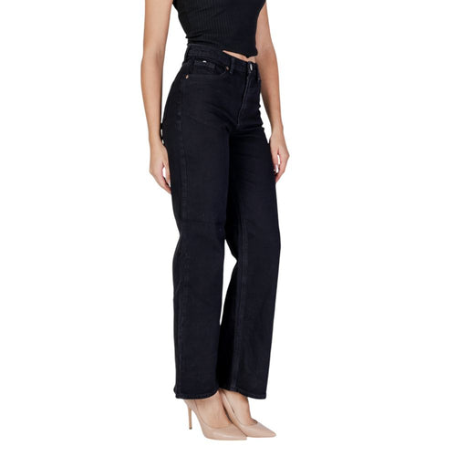 Vero Moda Black Cotton Mom Jeans - ClickThatClicks 