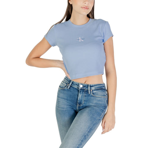 Calvin Klein Jeans Blue Cotton T-Shirt - ClickThatClicks 