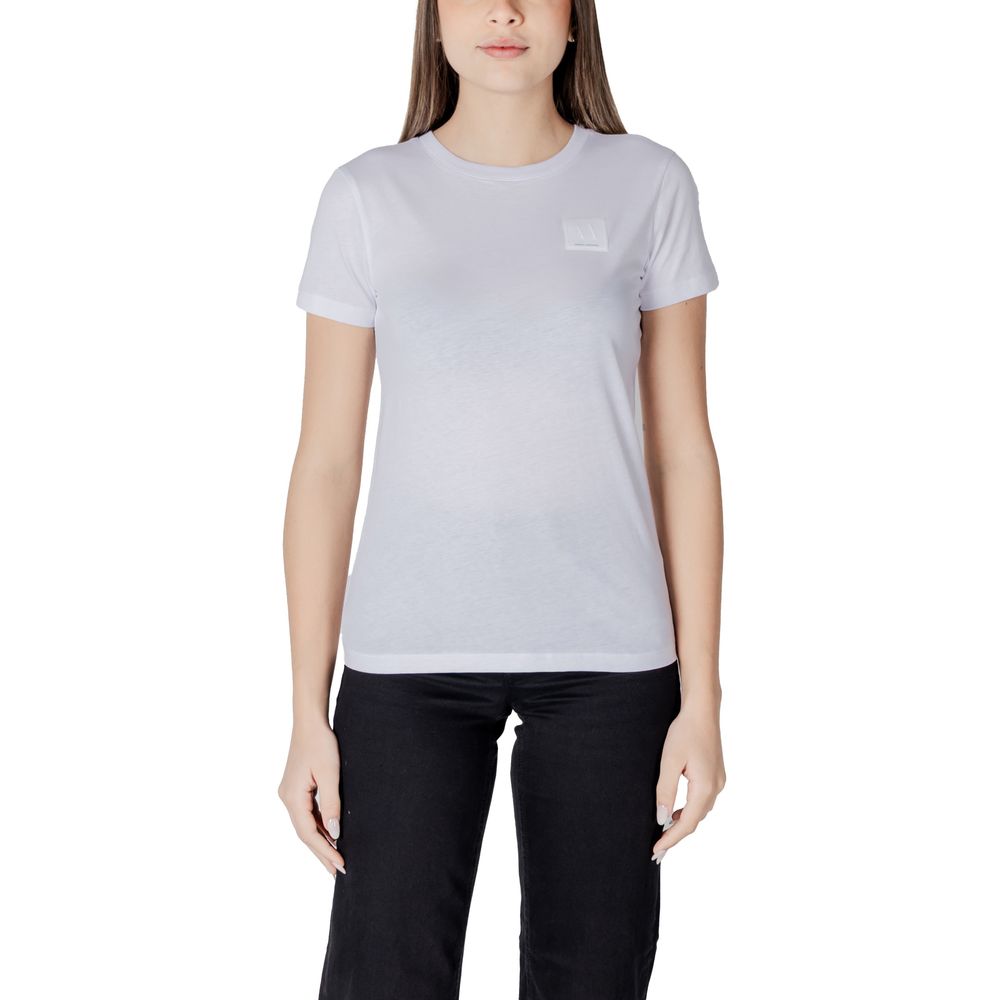 Armani Exchange White Cotton T-Shirt - ClickThatClicks 