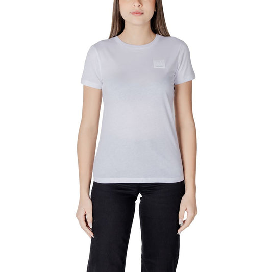 Armani Exchange White Cotton T-Shirt - ClickThatClicks 