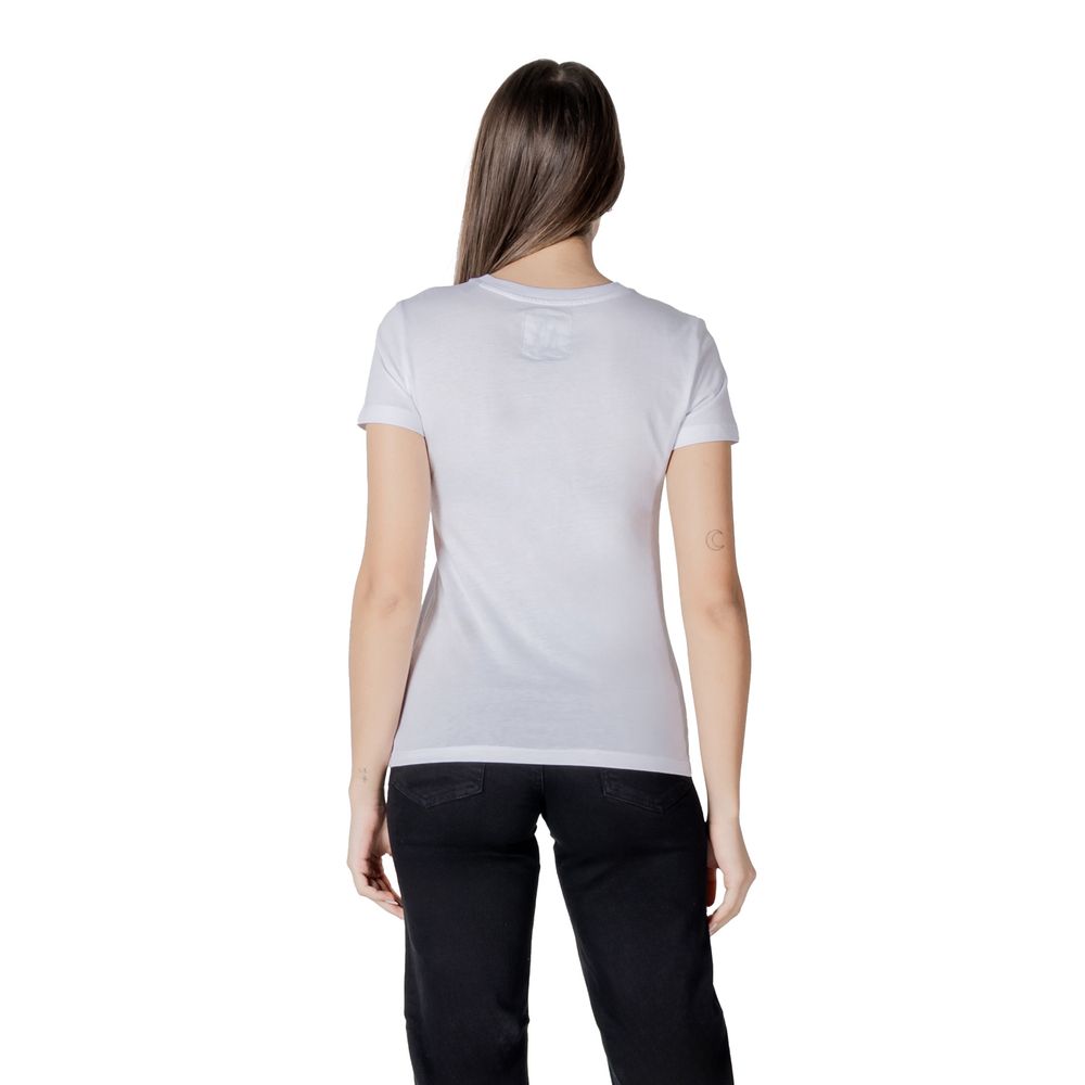 Armani Exchange White Cotton T-Shirt - ClickThatClicks 