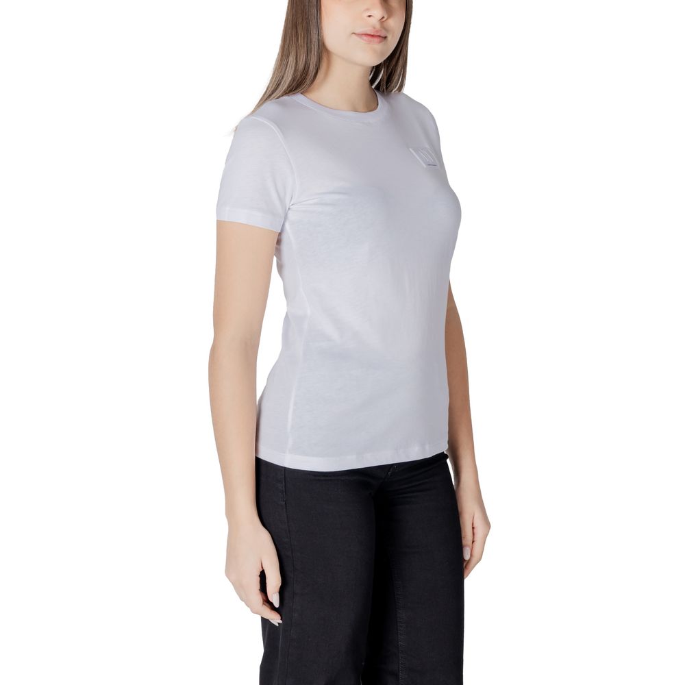 Armani Exchange White Cotton T-Shirt - ClickThatClicks 