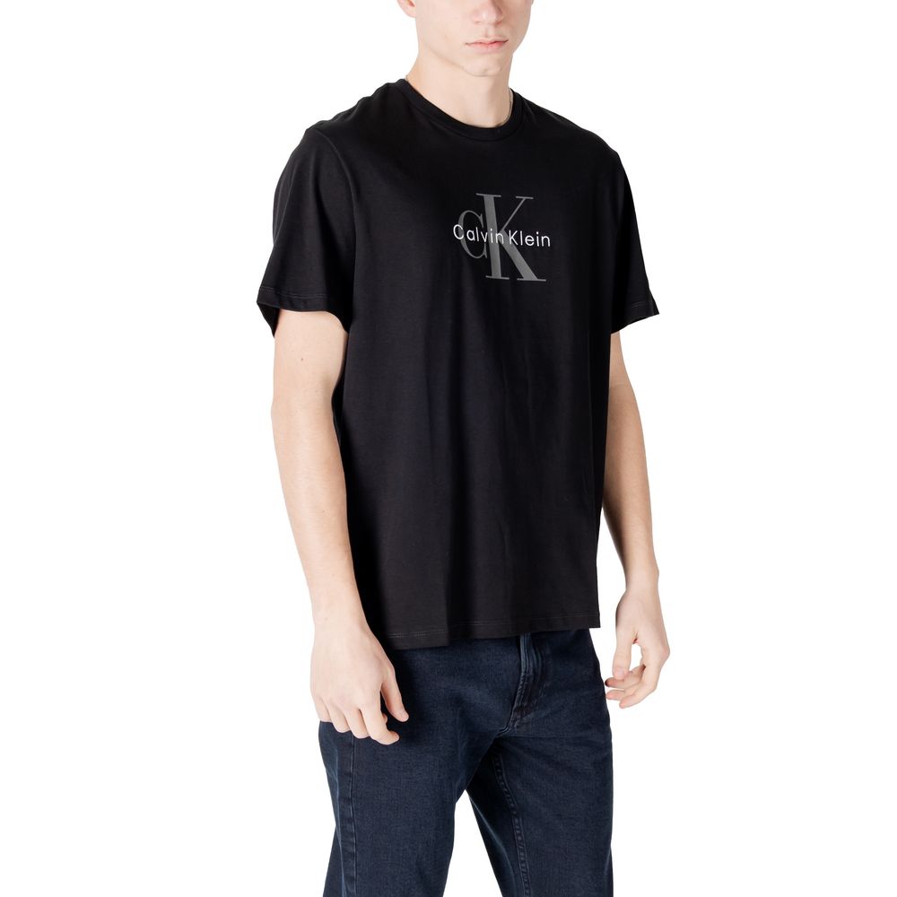 Calvin Klein Jeans Black Cotton T-Shirt - ClickThatClicks 