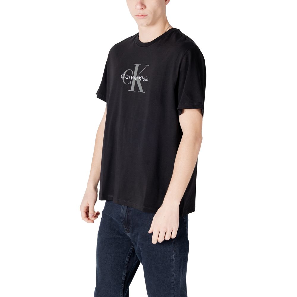 Calvin Klein Jeans Black Cotton T-Shirt - ClickThatClicks 