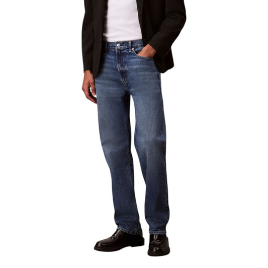Calvin Klein Jeans Blue Cotton Relaxed Fit Jeans - ClickThatClicks 