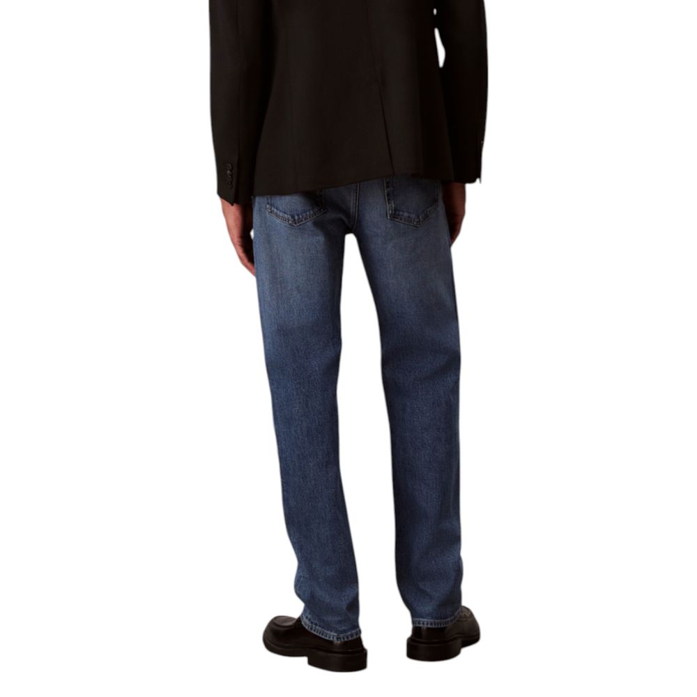 Calvin Klein Jeans Blue Cotton Relaxed Fit Jeans - ClickThatClicks 