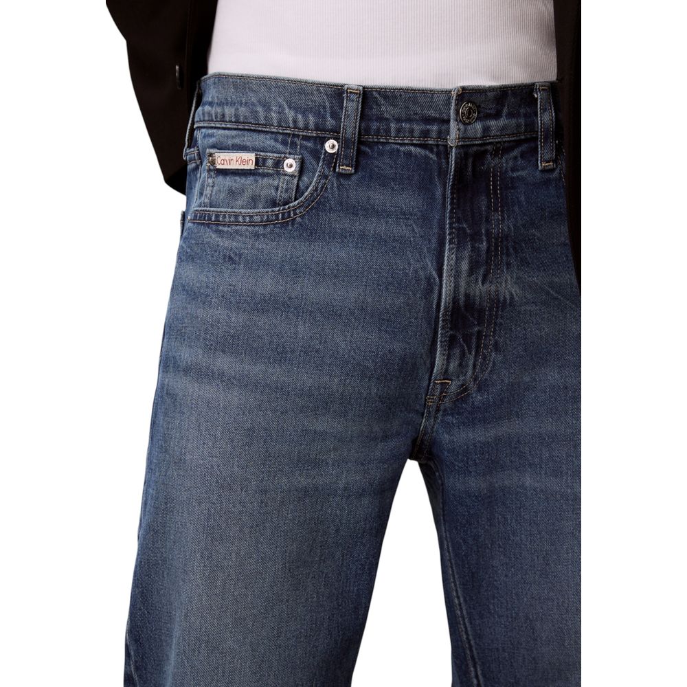 Calvin Klein Jeans Blue Cotton Relaxed Fit Jeans - ClickThatClicks 