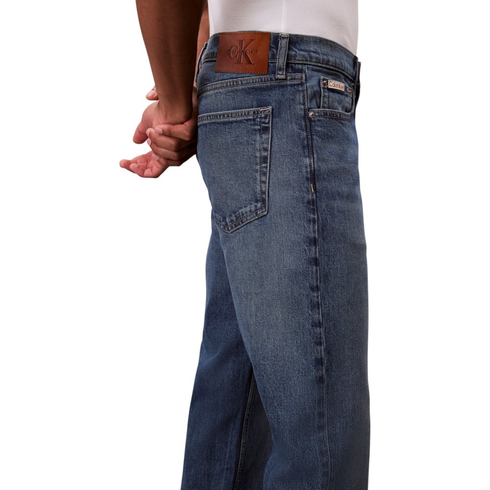 Calvin Klein Jeans Blue Cotton Relaxed Fit Jeans - ClickThatClicks 