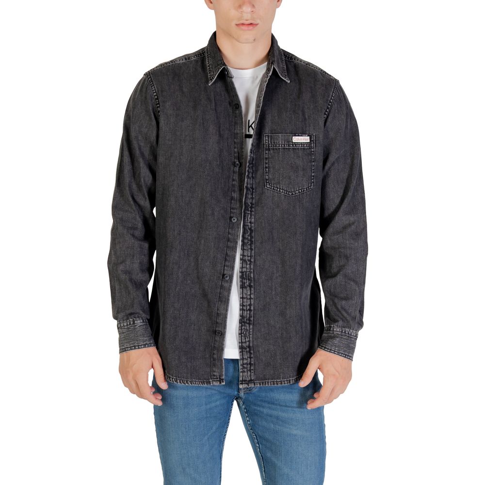 Calvin Klein Jeans Black Denim Shirt - ClickThatClicks 