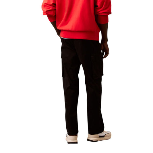 Calvin Klein Jeans Black Cotton Cargo Pants - ClickThatClicks 