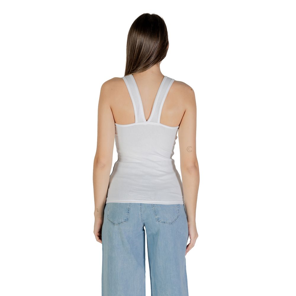 Calvin Klein Jeans White Cotton Top - ClickThatClicks 