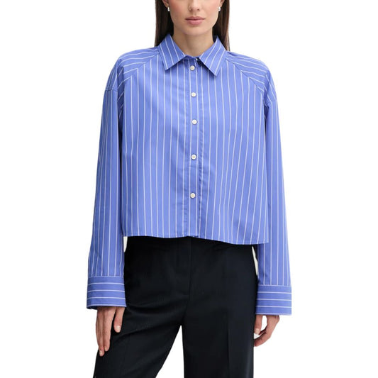 Calvin Klein Jeans Blue Cotton Blouse - ClickThatClicks 