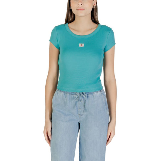 Calvin Klein Jeans Blue Cotton T-Shirt - ClickThatClicks 