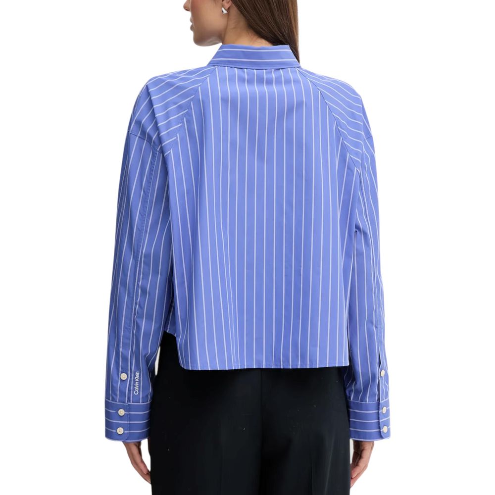 Calvin Klein Jeans Blue Cotton Blouse - ClickThatClicks 