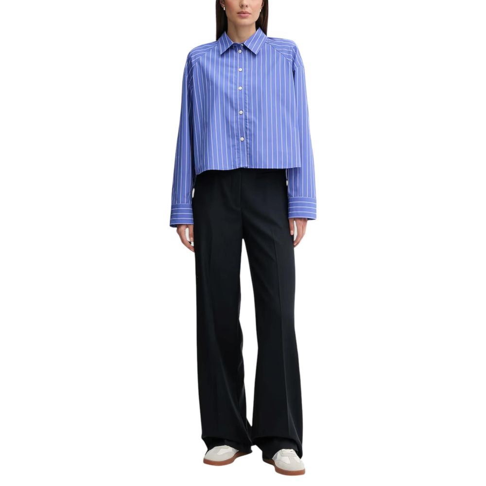 Calvin Klein Jeans Blue Cotton Blouse - ClickThatClicks 