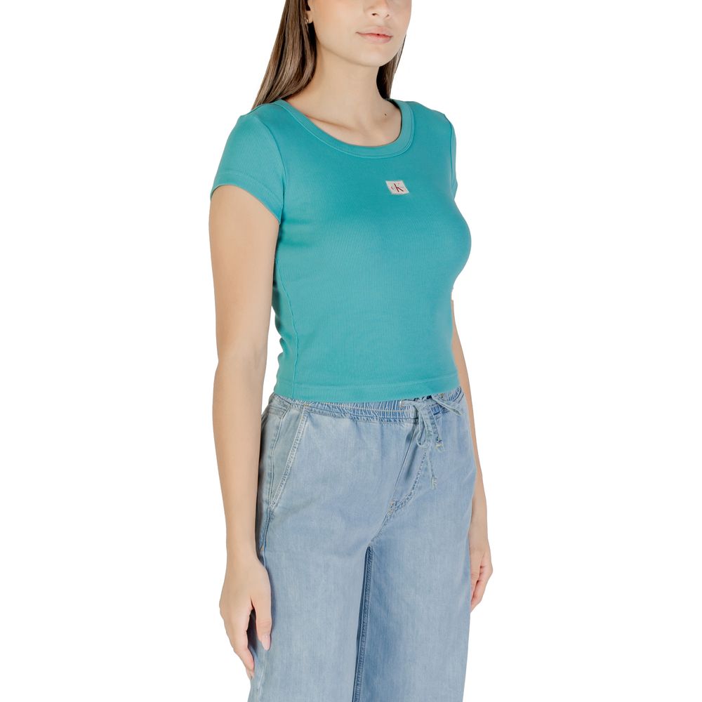 Calvin Klein Jeans Blue Cotton T-Shirt - ClickThatClicks 