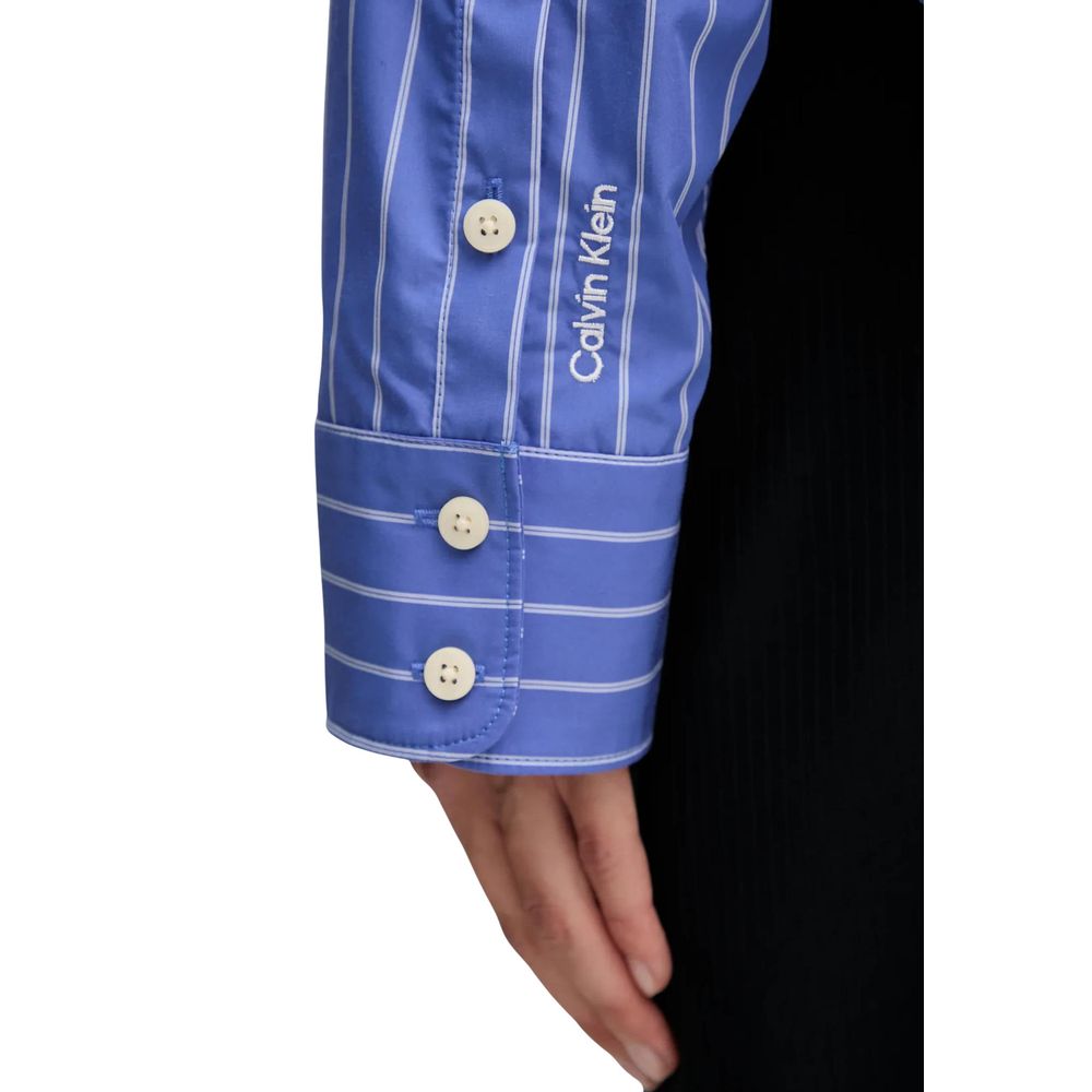 Calvin Klein Jeans Blue Cotton Blouse - ClickThatClicks 