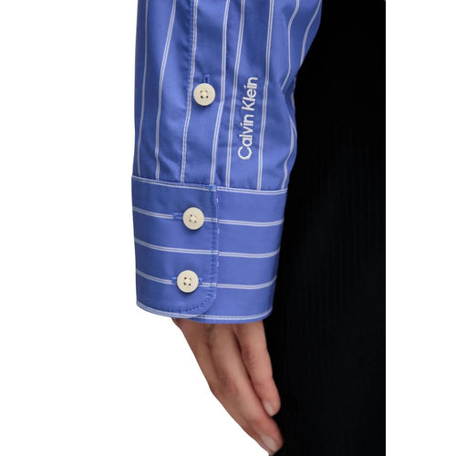 Calvin Klein Jeans Blue Cotton Blouse - ClickThatClicks 
