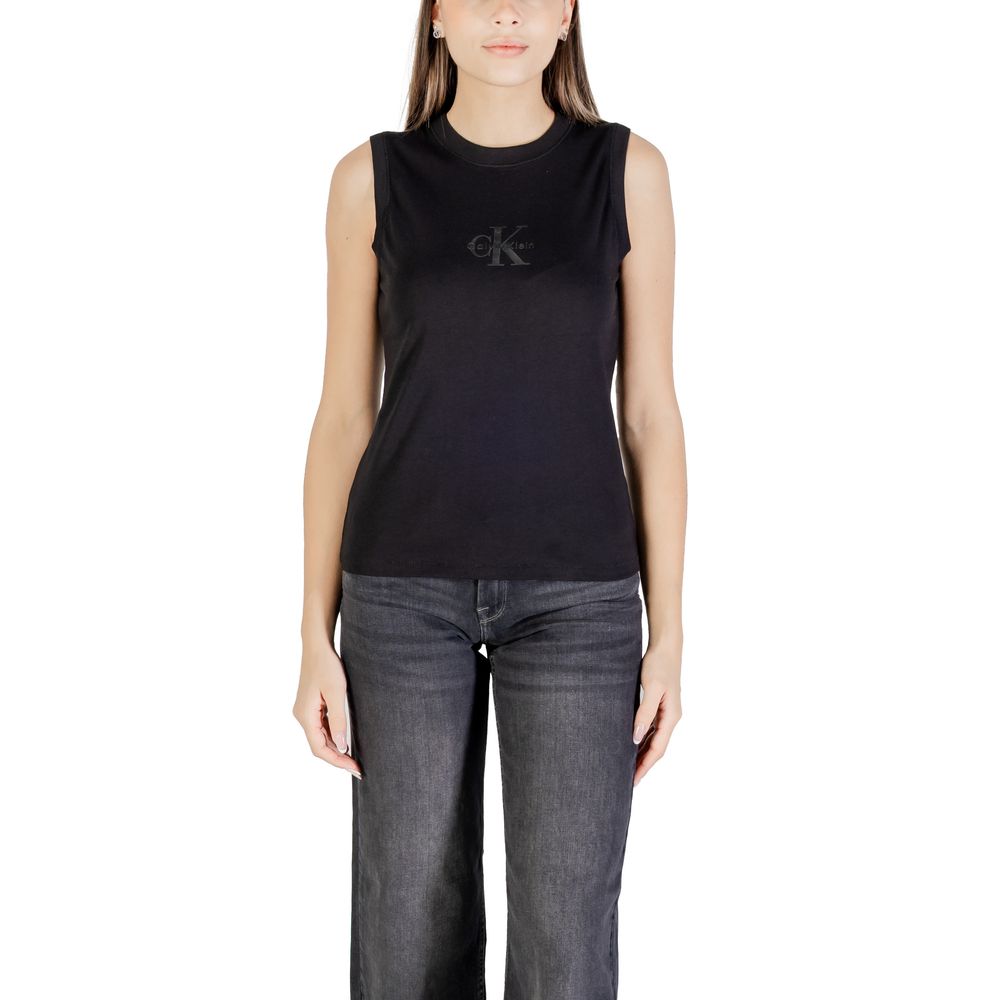 Calvin Klein Jeans Black Cotton T-Shirt - ClickThatClicks 