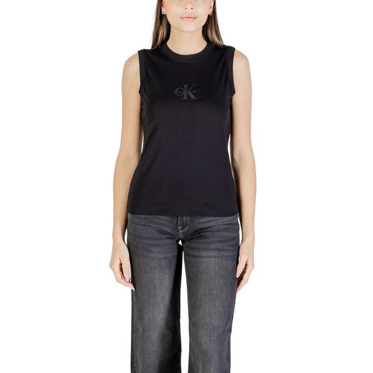 Calvin Klein Jeans Black Cotton T-Shirt - ClickThatClicks 