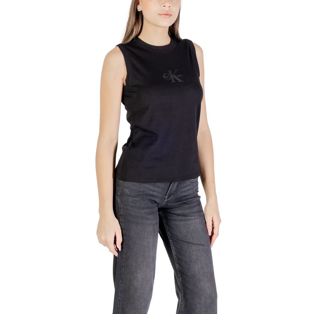 Calvin Klein Jeans Black Cotton T-Shirt - ClickThatClicks 
