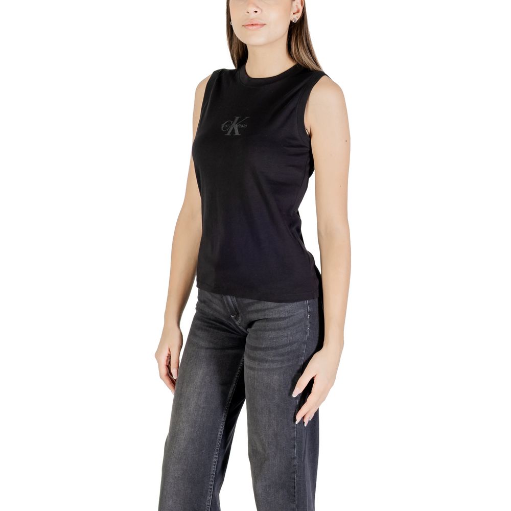 Calvin Klein Jeans Black Cotton T-Shirt - ClickThatClicks 