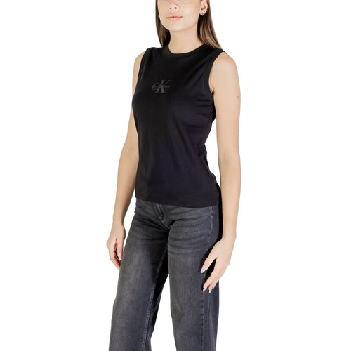Calvin Klein Jeans Black Cotton T-Shirt - ClickThatClicks 