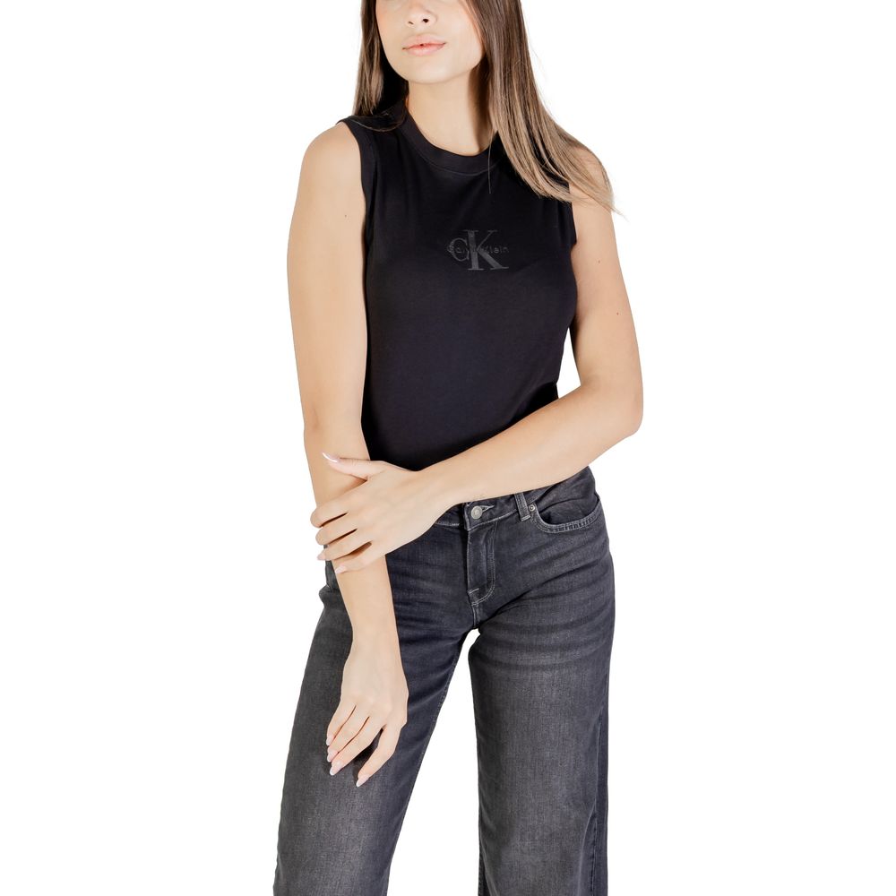 Calvin Klein Jeans Black Cotton T-Shirt - ClickThatClicks 
