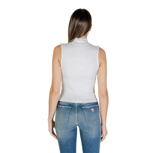 Calvin Klein Jeans White Cotton Top - ClickThatClicks 