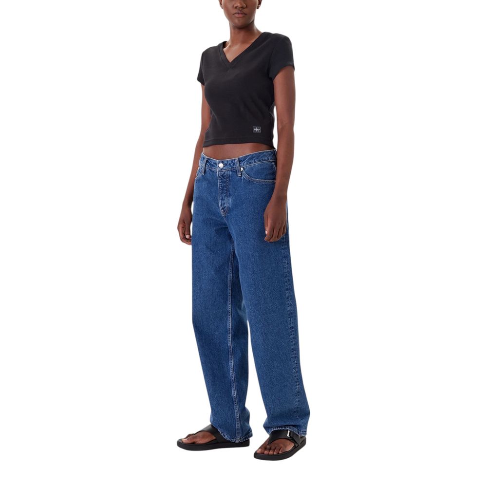Calvin Klein Jeans Black Cotton T-Shirt - ClickThatClicks 