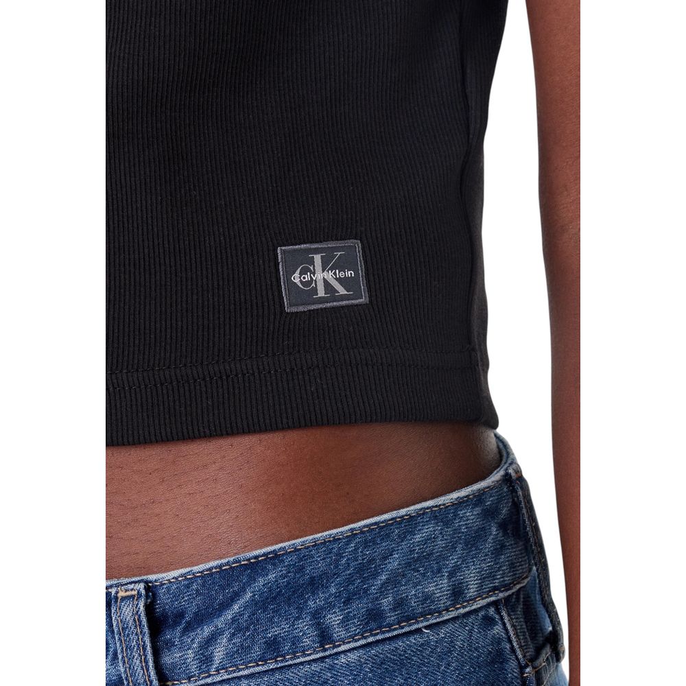 Calvin Klein Jeans Black Cotton T-Shirt - ClickThatClicks 