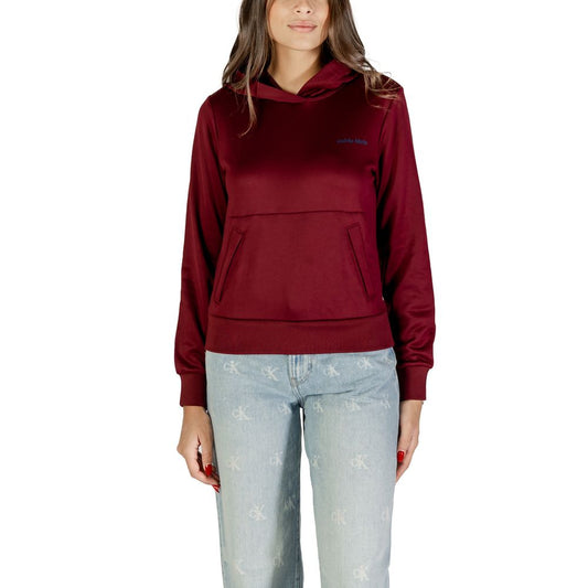 Calvin Klein Bordeaux Cotton Hoodie - ClickThatClicks 
