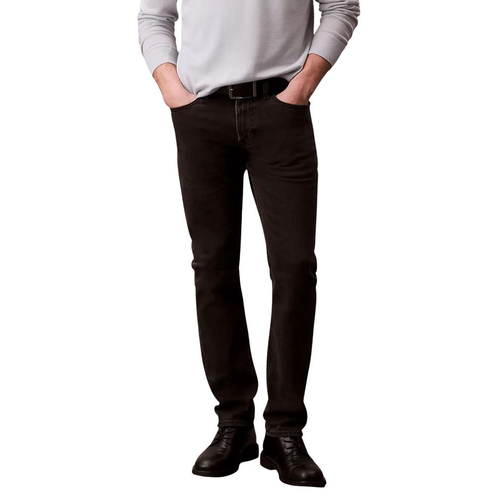 Calvin Klein Jeans Black Cotton Skinny Jeans - ClickThatClicks 