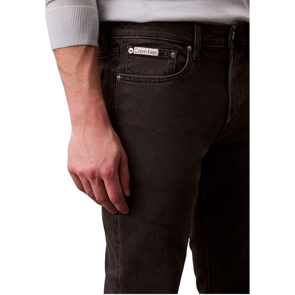 Calvin Klein Jeans Black Cotton Skinny Jeans - ClickThatClicks 