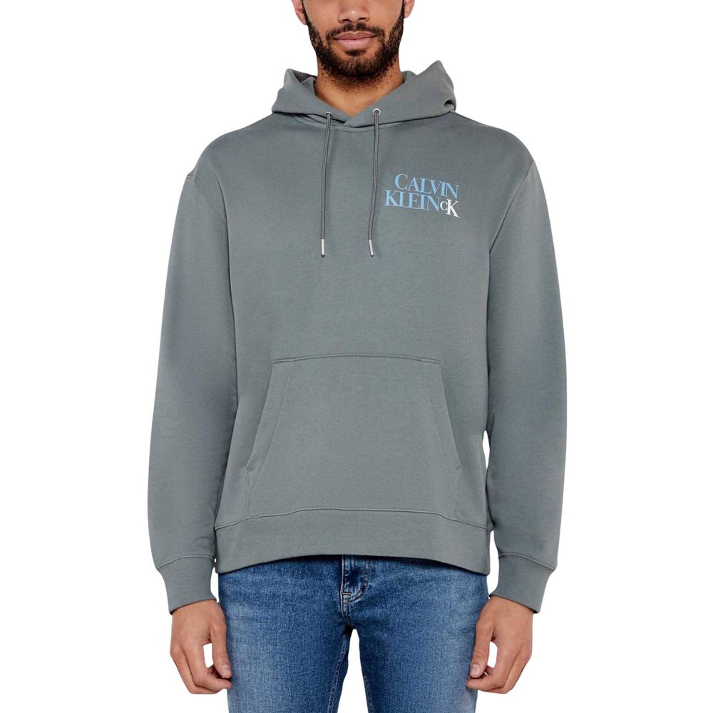 Calvin Klein Jeans Gray Cotton Hoodie - ClickThatClicks 
